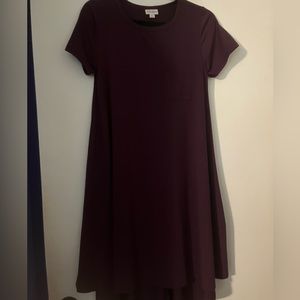 LuLaRoe Carly, size xs, dark purple/eggplant.